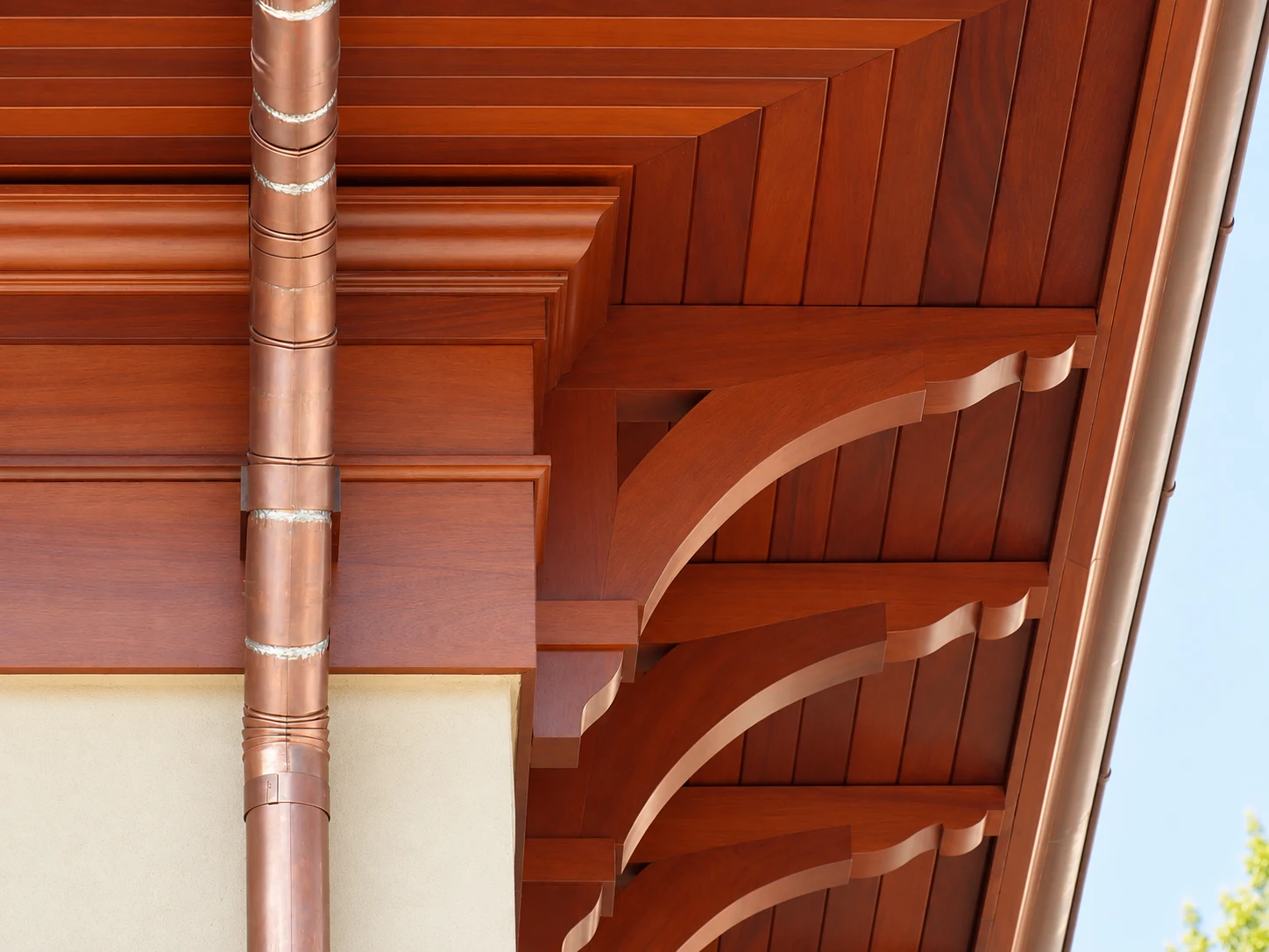 Emerson Estate, roof overhang